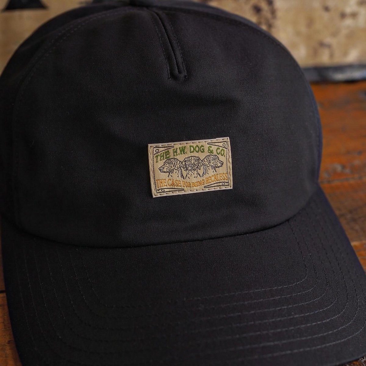 THE H.W.DOG&CO.／BIG BRIM M STYLE CAP - Black |