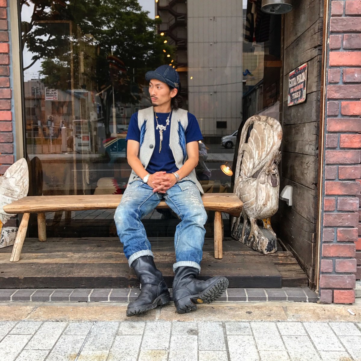 ORTEGA'S / VEST (LIGHTGRAY36インチ) イニシャルS | CA