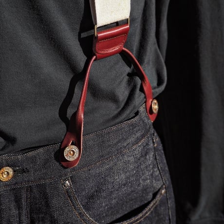 FULLCOUNT / Suspenders "Ecru"