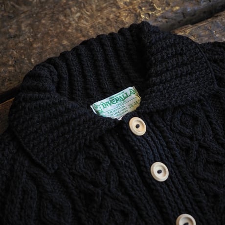 INVERALLAN / 3A LUMBER CARDIGAN "BLACK"