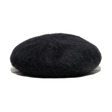 THE H.W.DOG&CO.／LEATHER WAPPEN FLUFFY BERET