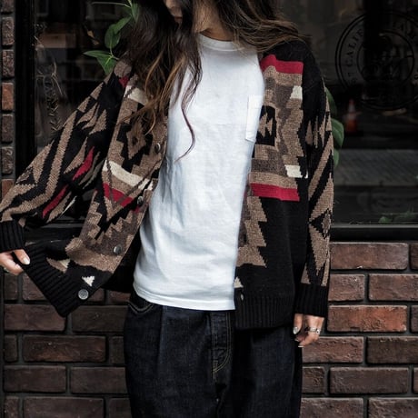 PENDLETON / LAMBS WOOL KNIT CARDIGAN