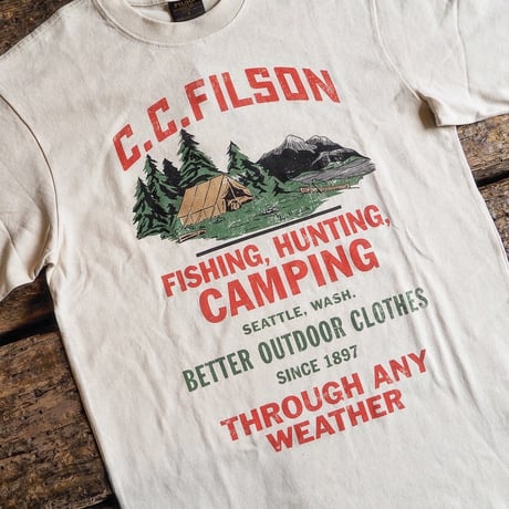 FILSON ／ FRONTIER GRAPHIC TEE -Ivory-