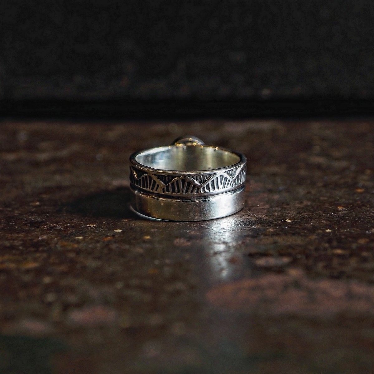 Henry Mariano ／ STAM WORK TURQUOISE RING -Turq