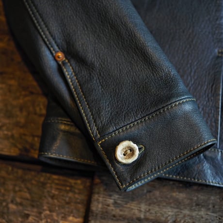 DEERHORNSMITH'S / TYPE-1 LEATHER JACKET "Ezo Deer Leather"
