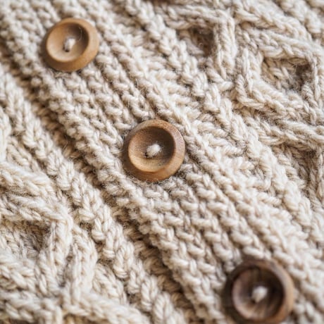INVERALLAN / 3A LUMBER CARDIGAN "WHITE"