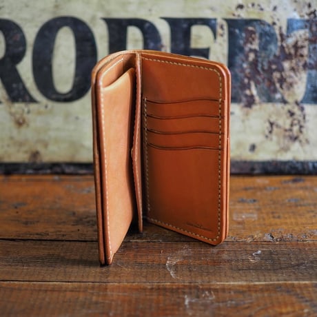 DEER HORN SMITHS Leather／CRAFT MIDDLE WALLET ”TAN"