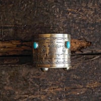 J.Alexander / STAMPED TURQUOISE WINE COASTER