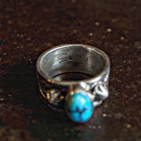 Henry Mariano ／  STAM WORK TURQUOISE RING -Turquoise Mountain- "19"