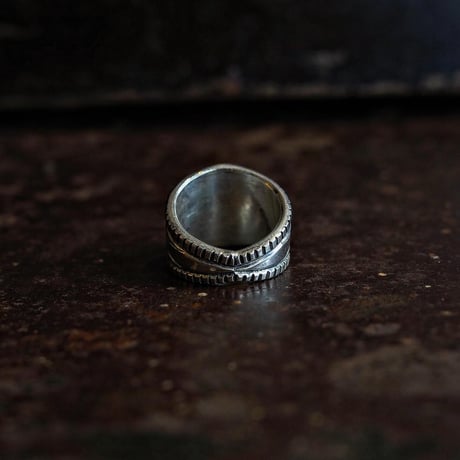 HARRISON JIM ／ Sun Burst Ring "14k＆Ingot Silver"