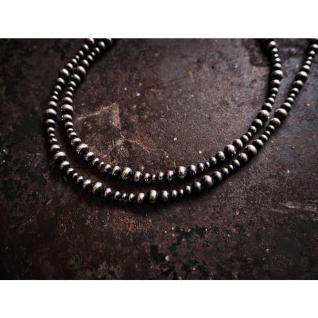 DUCK TAIL x CH / Silver Beads Necklace（3way）