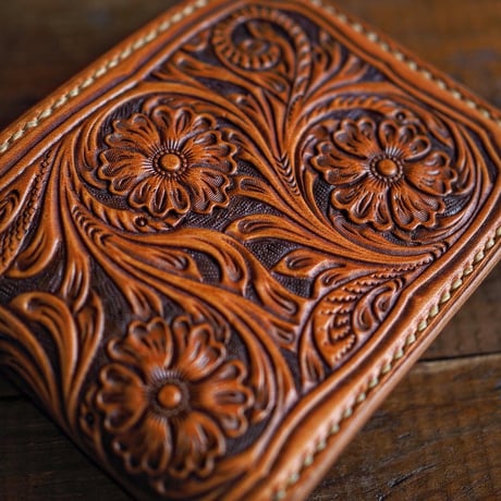 DEER HORN SMITHS Leather / CRAFT BILLFOLD "TAN"