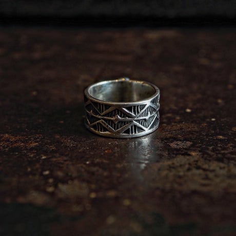 Henry Mariano ／  STAM WORK TURQUOISE RING -Turquoise Mountain- "18"