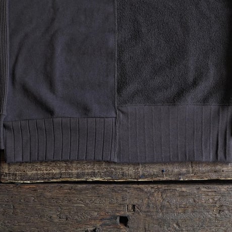 Nigel Cabourn / ARMY CREW JERSEY MIX ”Charcoal"