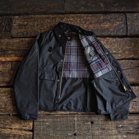 Barbour／SPEY WAXED COTTON JACKET -Black-
