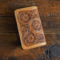 DEER HORN SMITHS Leather／CRAFT MIDDLE WALLET ”TAN"
