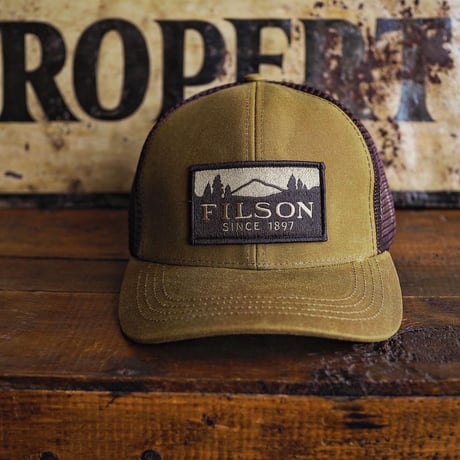 FILSON／LOGGER MESH CAP -Dark Tan-