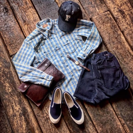 STEVENSON OVERALL CO. / DOUBLE LAYERED WORK SHIRT