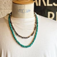 Navajo / Kingman Turquoise Necklace （ナゲット）