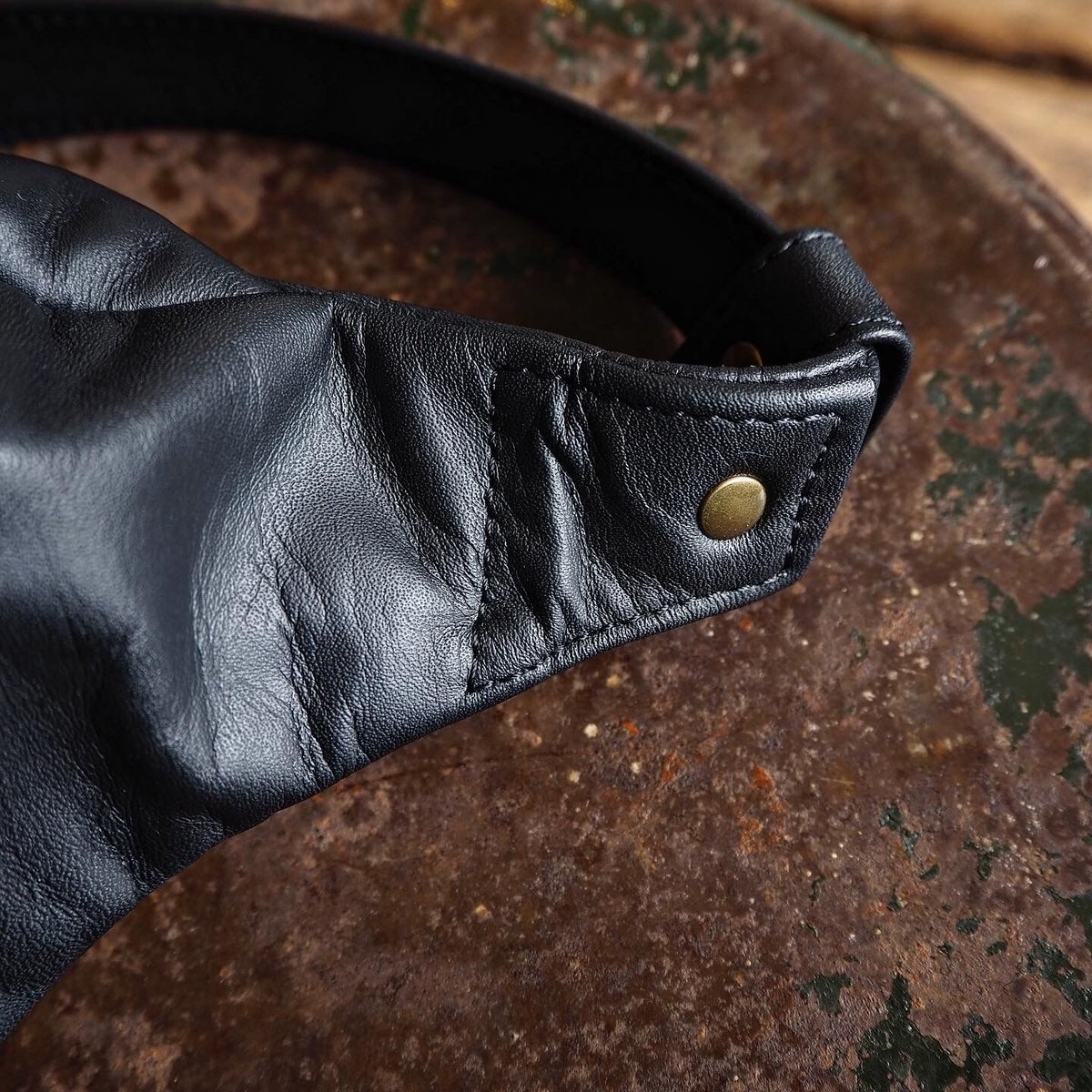 Back Drop leatherレザー ボディバッグ ダイヤ ウエストバッグ BACKDROP Leathers DIA WAISTBAG 本革 バイカー