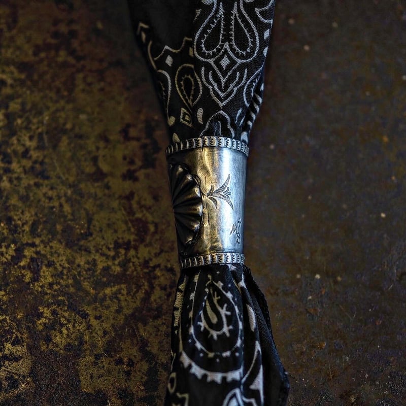 アンティークバングル・リング・バンダナスライダー BS ISM 小物 バンダナスライダー ブラス＆シルバー