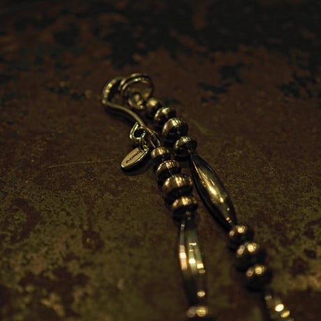 DUCK TAIL / Silver Beads Necklace-50cm- "SP-Type"