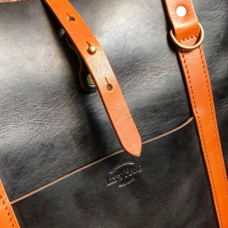 LEFT HAND TOTE BAG GRcompany別注 / 限定Horween Chromexcel BLACK×CAMEL