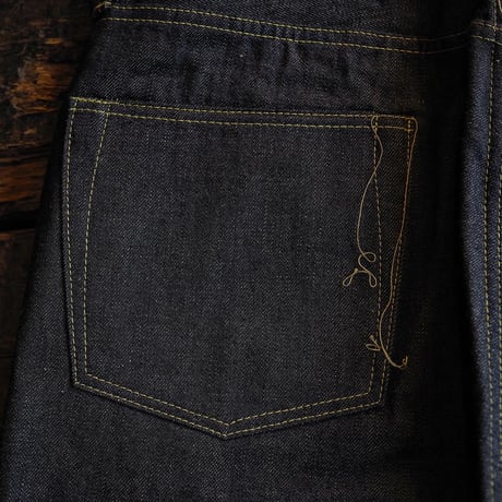 FULLCOUNT / WWII Model Brown Cotton Denim Pants(Non Wash)