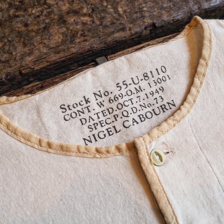 Nigel Cabourn ／ 50's HENRY NECK T-SHIRT
