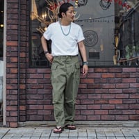 HAVERSACK / ヘリンボーンワイドミリタリーパンツ