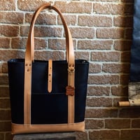 LEFT HAND TOTE BAG HARVEST別注 / BLACK×NATURAL