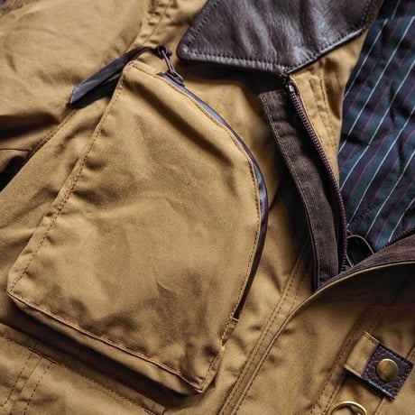 BiburyCourt／WAXED COTTON FIELD JACKET -Sand Beige-