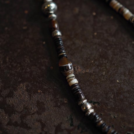 DUCK TAIL ／Heishi & Shell Beads Necklace "Type-B"