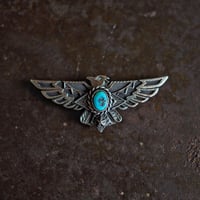 DUCKTAIL × DEER HORN SMITH'S ／ Thunderbird Pin Badge（L）