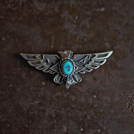 DUCKTAIL × DEER HORN SMITH'S ／ Thunderbird Pin Badge（L）