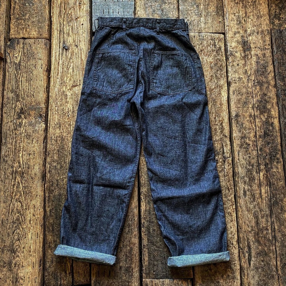 ACVM Denim Work Trousers フルカウント 黒 32インチ FULLCOUNT / Denim USN Trousers | CALIFORNIA HA