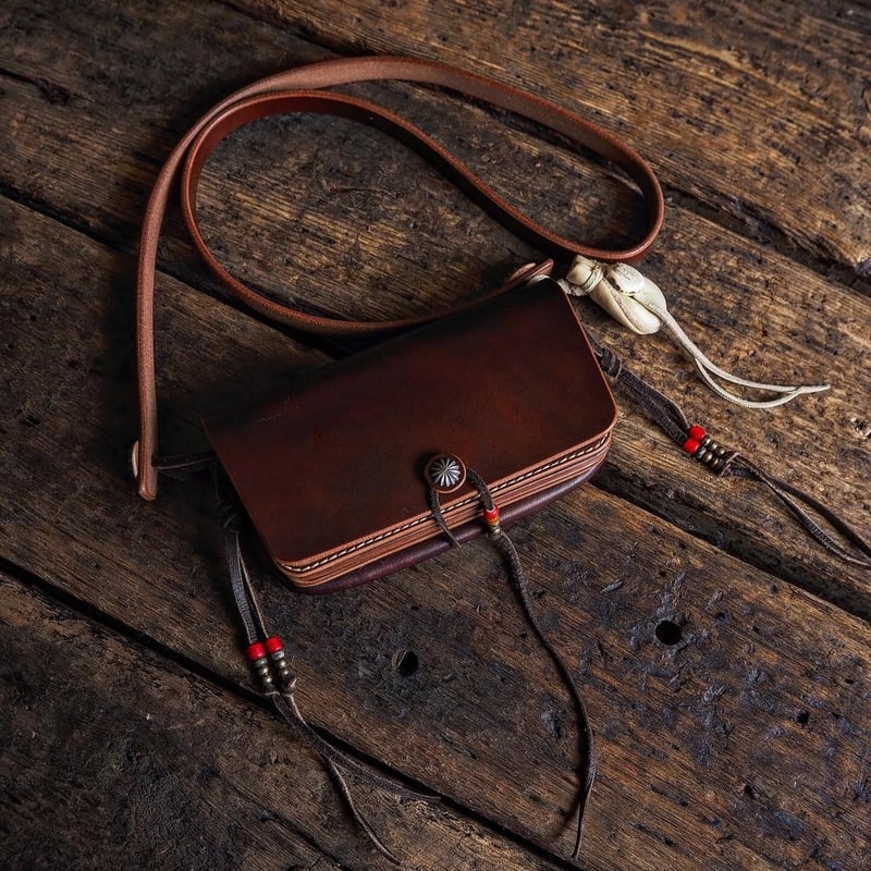 梟唄 OWLSONG オウルソング サドルレザー 二つ折り ウォレット 梟唄OWLSONG / SHOULDER WALLET (Special) | CALIFOR