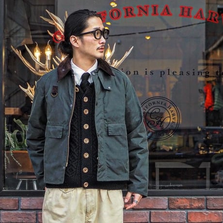 Barbour／SPEY WAXED COTTON JACKET -Olive-