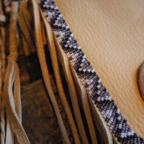 梟唄OWLSONG／DEER LEATHER MEDICINE BAG "Natural"