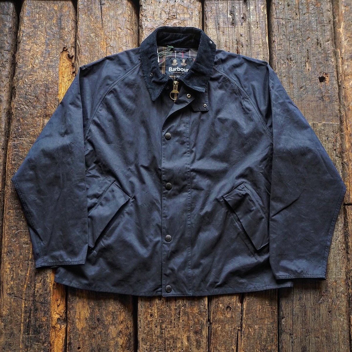 Barbour / OS TRANSPORT ピーチスキン ショートブルゾン42 BEAMS