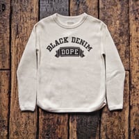 FULLCOUNT ／ HEAVYWEIGHT WAFFLE LONGSLEEVE T SHIRT "Black Denim DOPE"