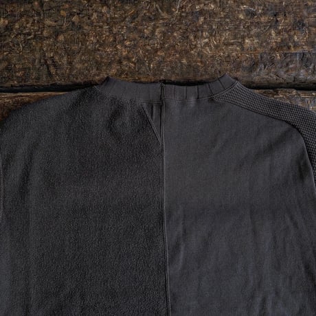 Nigel Cabourn / ARMY CREW JERSEY MIX ”Charcoal"