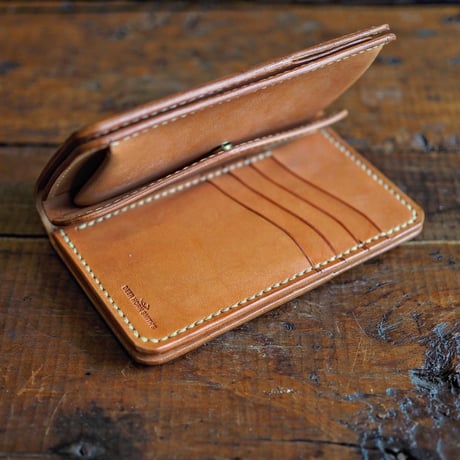 DEER HORN SMITHS Leather／CRAFT MIDDLE WALLET ”TAN"