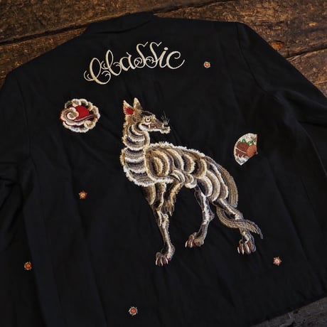 FULLCOUNT ／ Classic Tattoo Embroidery Sport Jacket Original Drawing by “HORIDAI”