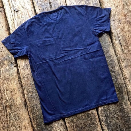 STEVENSON OVERALL CO. / Indigo Crew Neck T-shirt