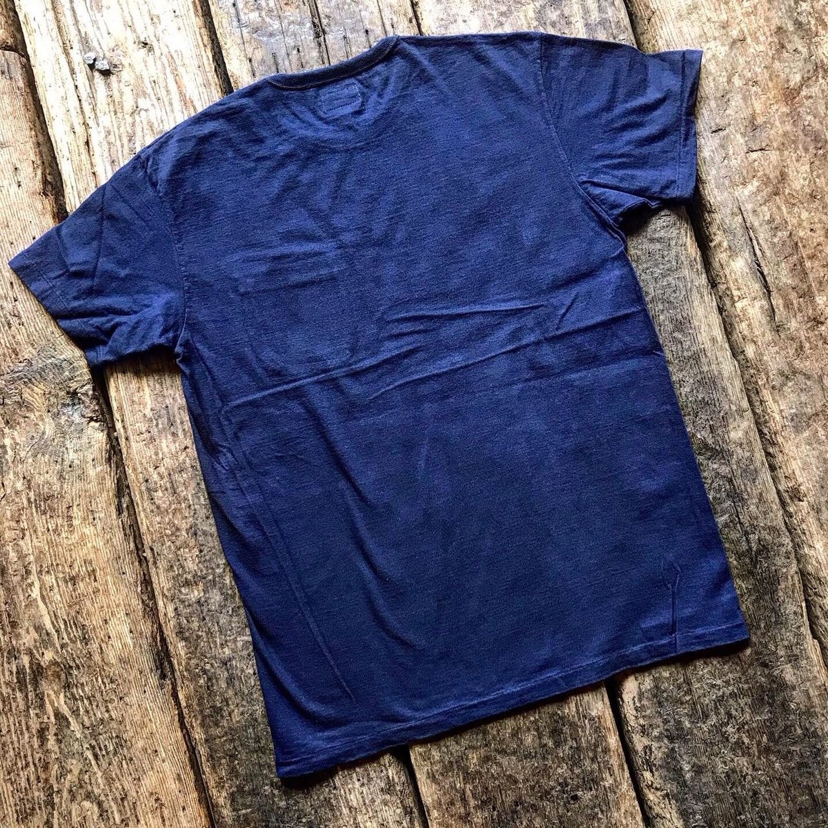 STEVENSON OVERALL CO. / Indigo Crew Neck T-shir
