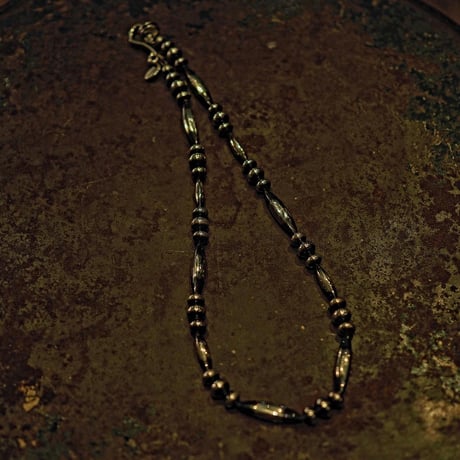 DUCK TAIL / Silver Beads Necklace-50cm- "SP-Type"