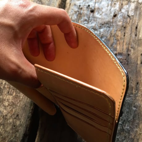 DEER HORN SMITHS / レザーミドルウォレット(限定本藍染)
