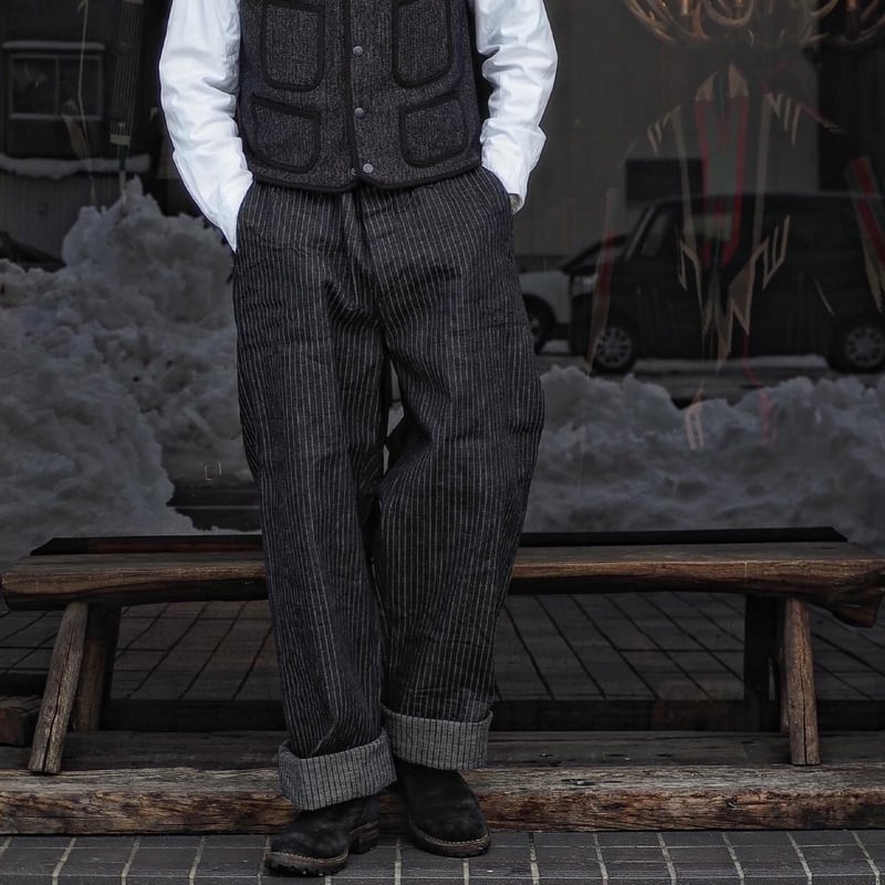 Nigel Cabourn／40'S FRENCH WORK PANTS -DOBBY STR