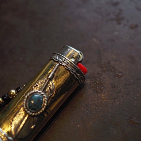 DUCK TAIL ／ 《SILVER＆BRASS LIGHTER CASE -Feather-